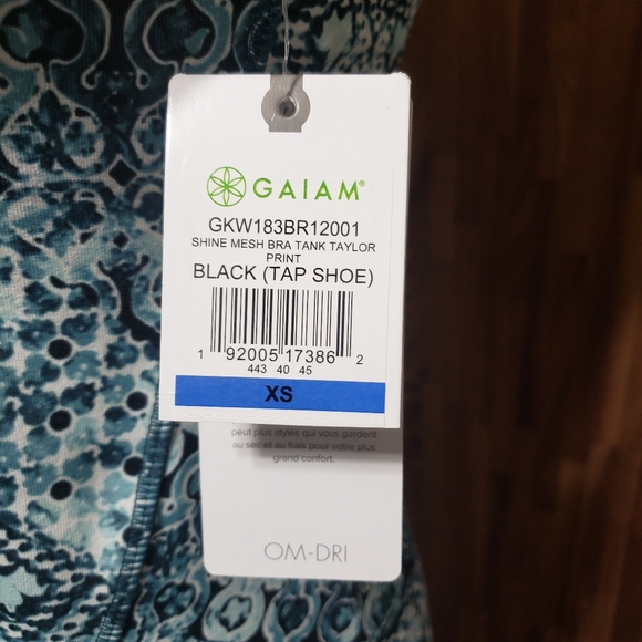 Gaiam Shine Mesh Bra Tank Sz XS NWT - Picture 8 of 13